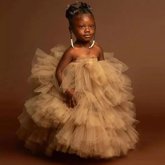 Princess Orchid tulle dress